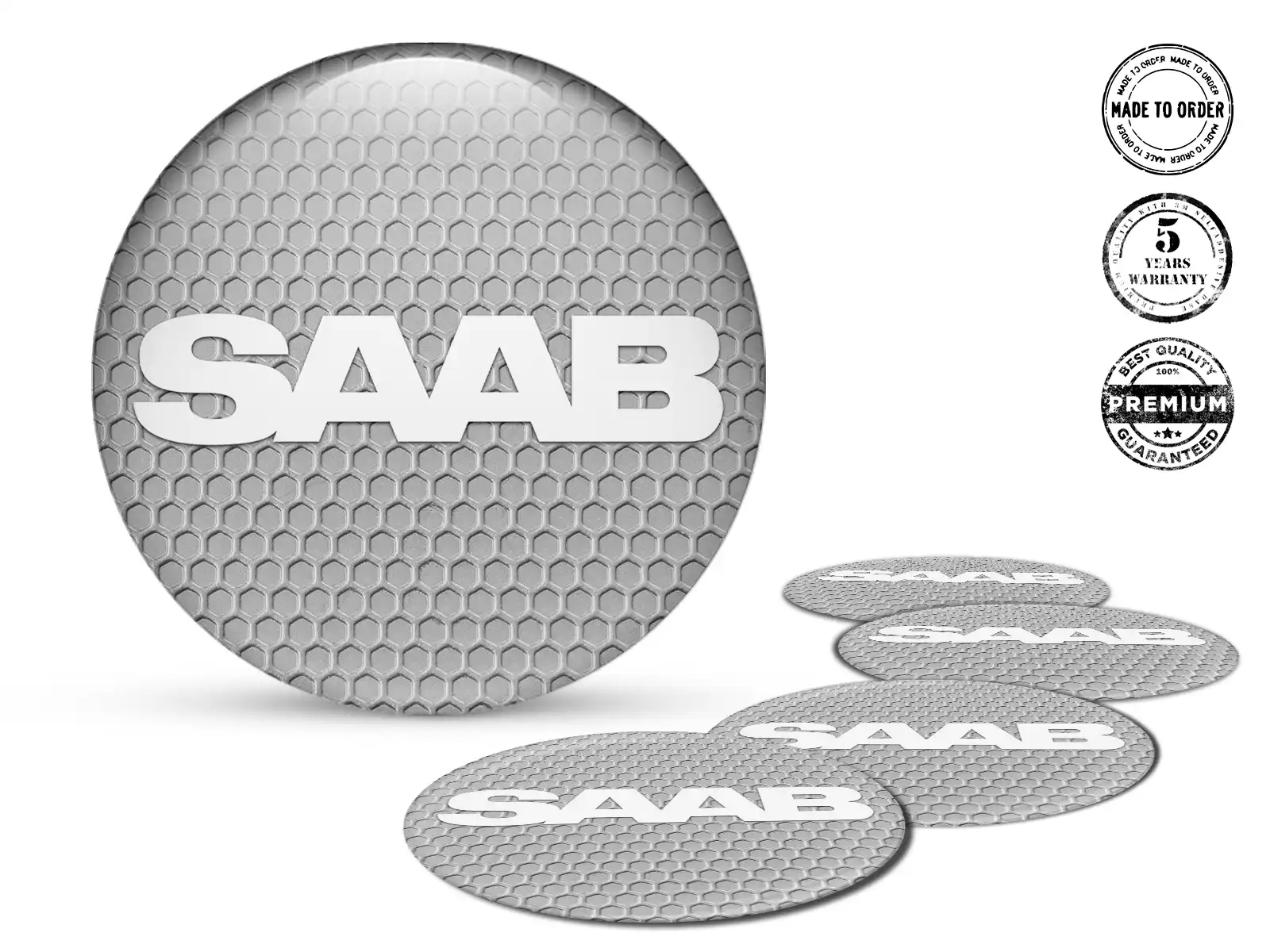 Saab Radaufkleber Ausgabe Individuelle Epoxy-Dome